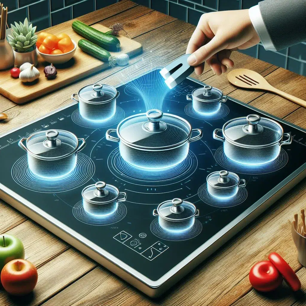 Can I use glass pots on the induction cooktop?